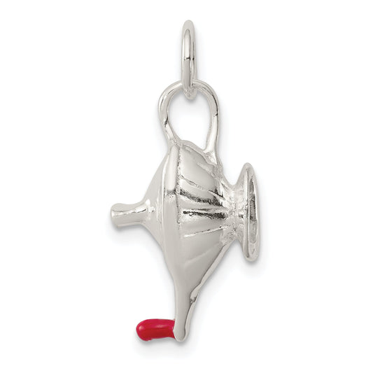 Sterling Silver Lamp Of Knowledge Charm