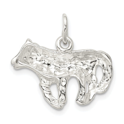 Sterling Silver Wolf Charm