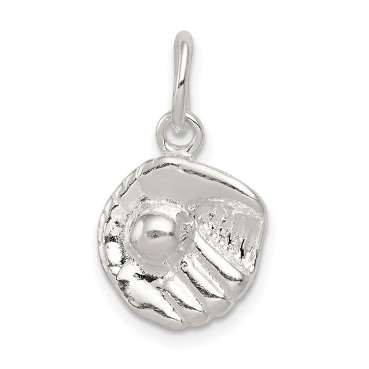 Sterling Silver Baseball Glove Charm