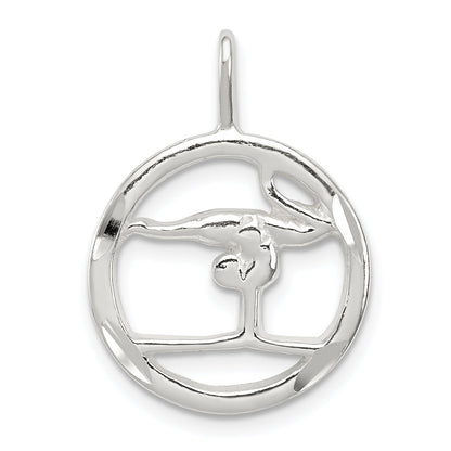 Sterling Silver Gymnastics Charm