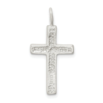 Sterling Silver Diamond-Cut Cross Pendant