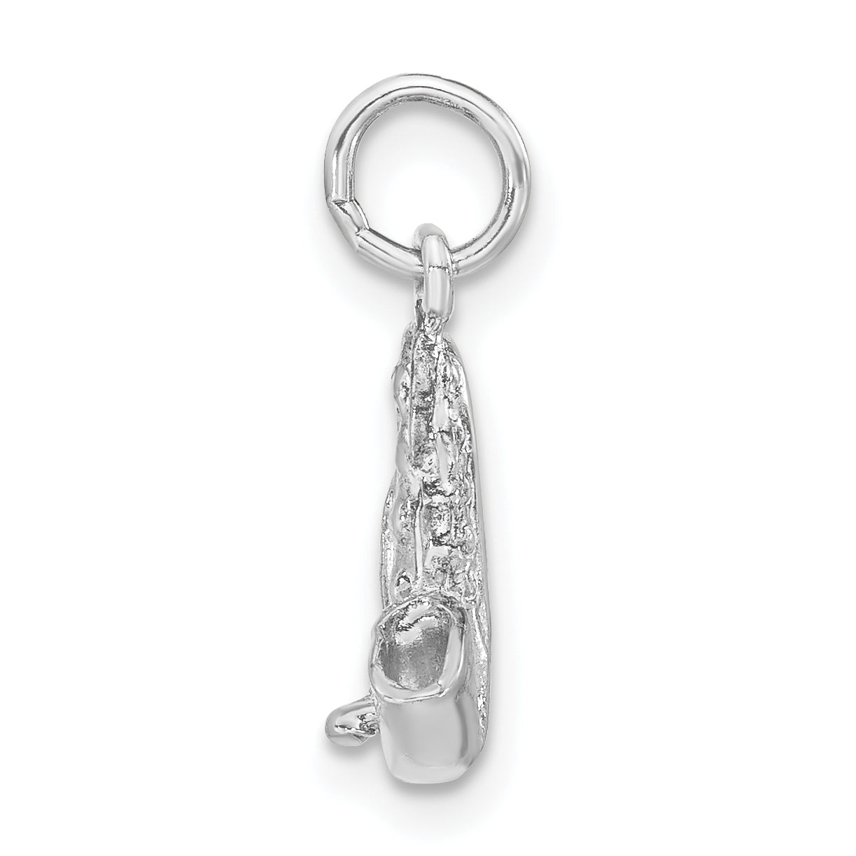 Sterling Silver Polished 3-D Saxophone Charm