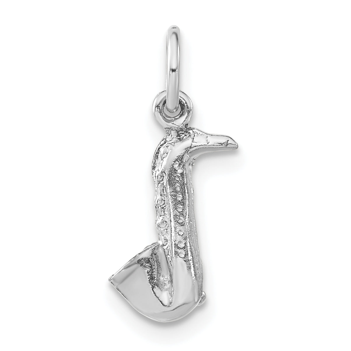 Sterling Silver Polished 3-D Saxophone Charm
