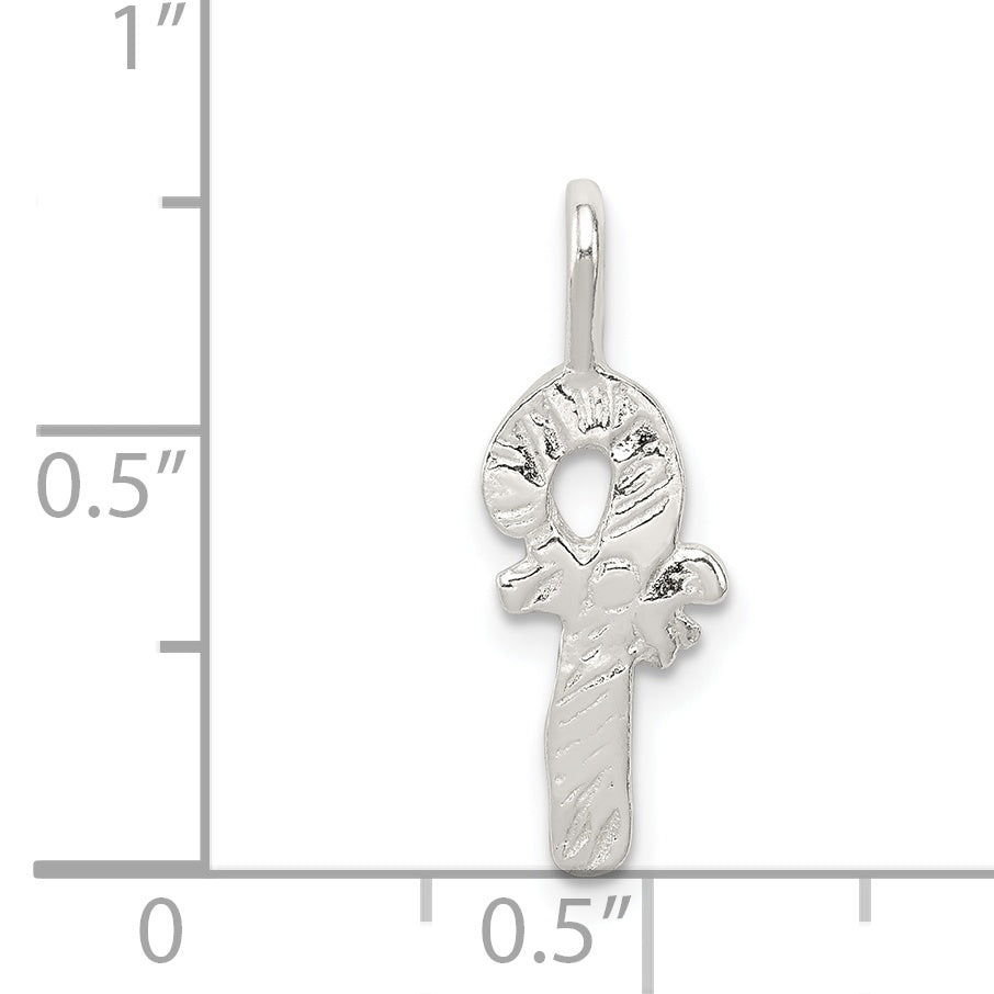 Sterling Silver Candy Cane Charm