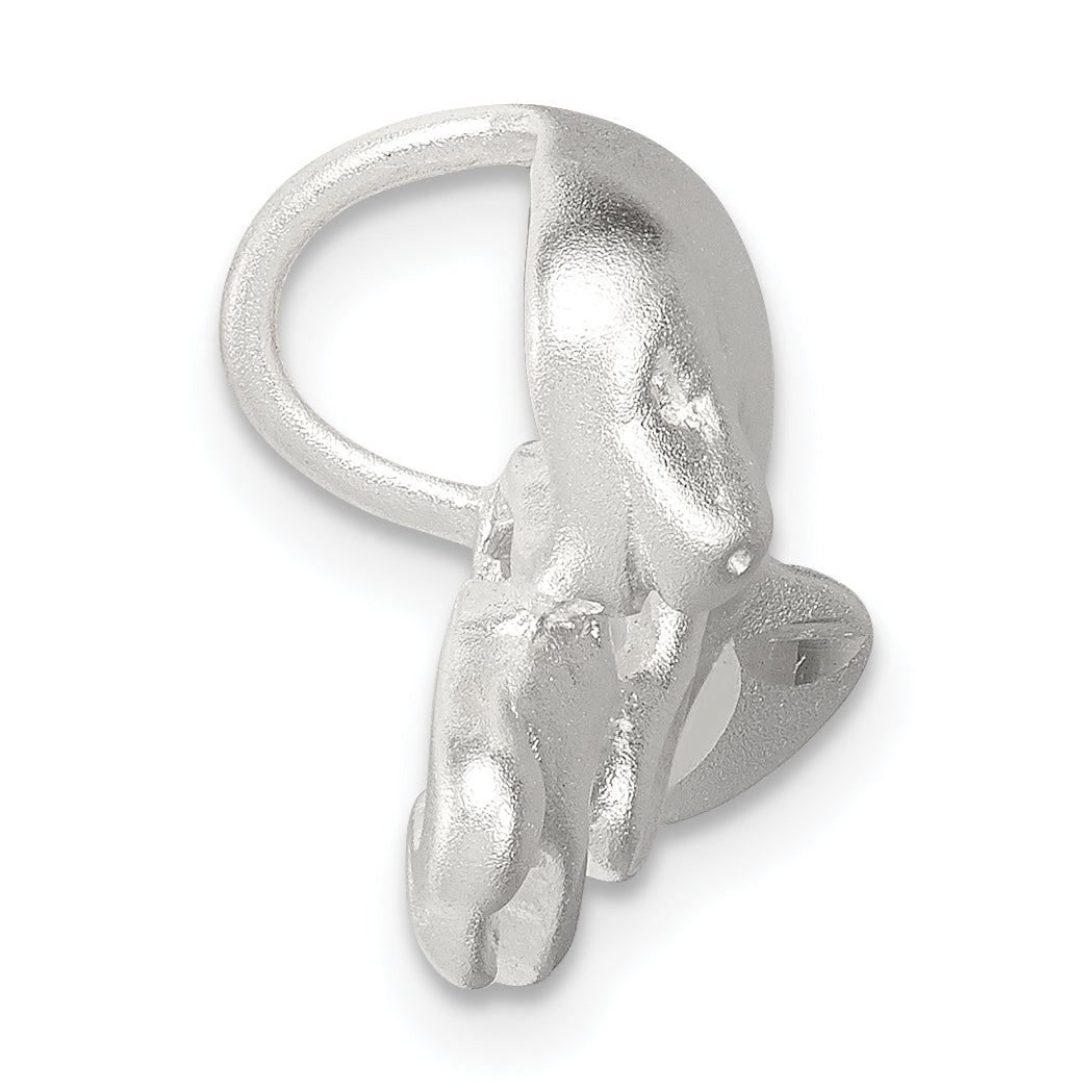 Sterling Silver Manatee With Baby Charm
