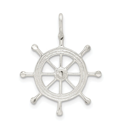 Sterling Silver Boat Wheel Charm