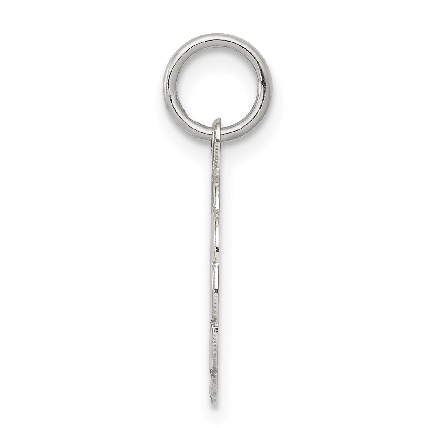 Sterling Silver Rhodium-Plated Wedding Bells Disc Charm