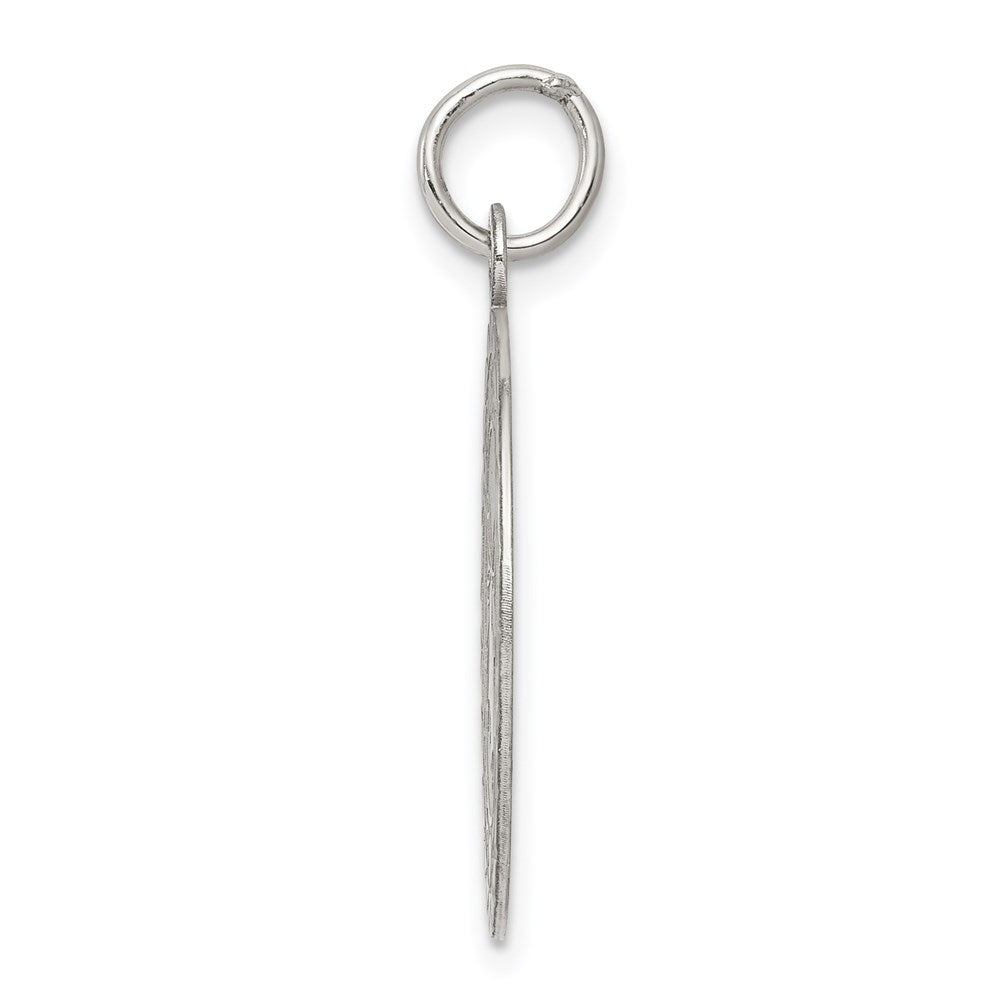 Sterling Silver Rhodium-Plated Wedding Bells Disc Charm