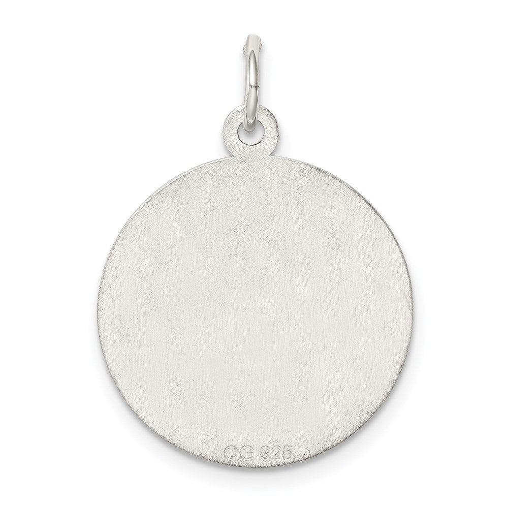 Sterling Silver Rhodium-Plated Wedding Bells Disc Charm