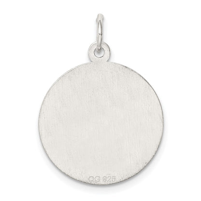 Sterling Silver Rhodium-Plated Wedding Bells Disc Charm