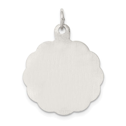 Sterling Silver Rhodium-Plated Wedding Bells Disc Charm