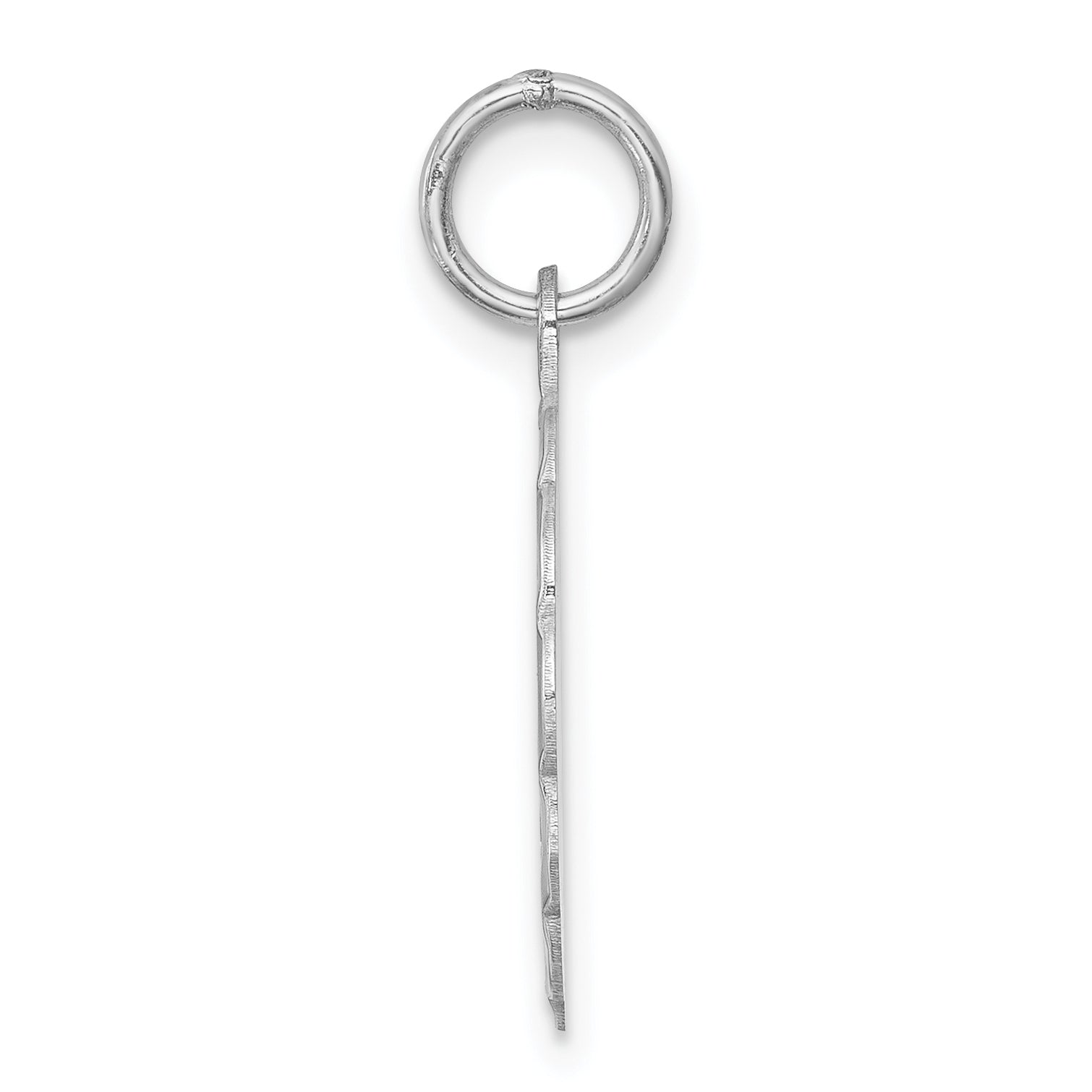 Sterling Silver Rhodium-Plated Your Always In My Heart Disc Charm