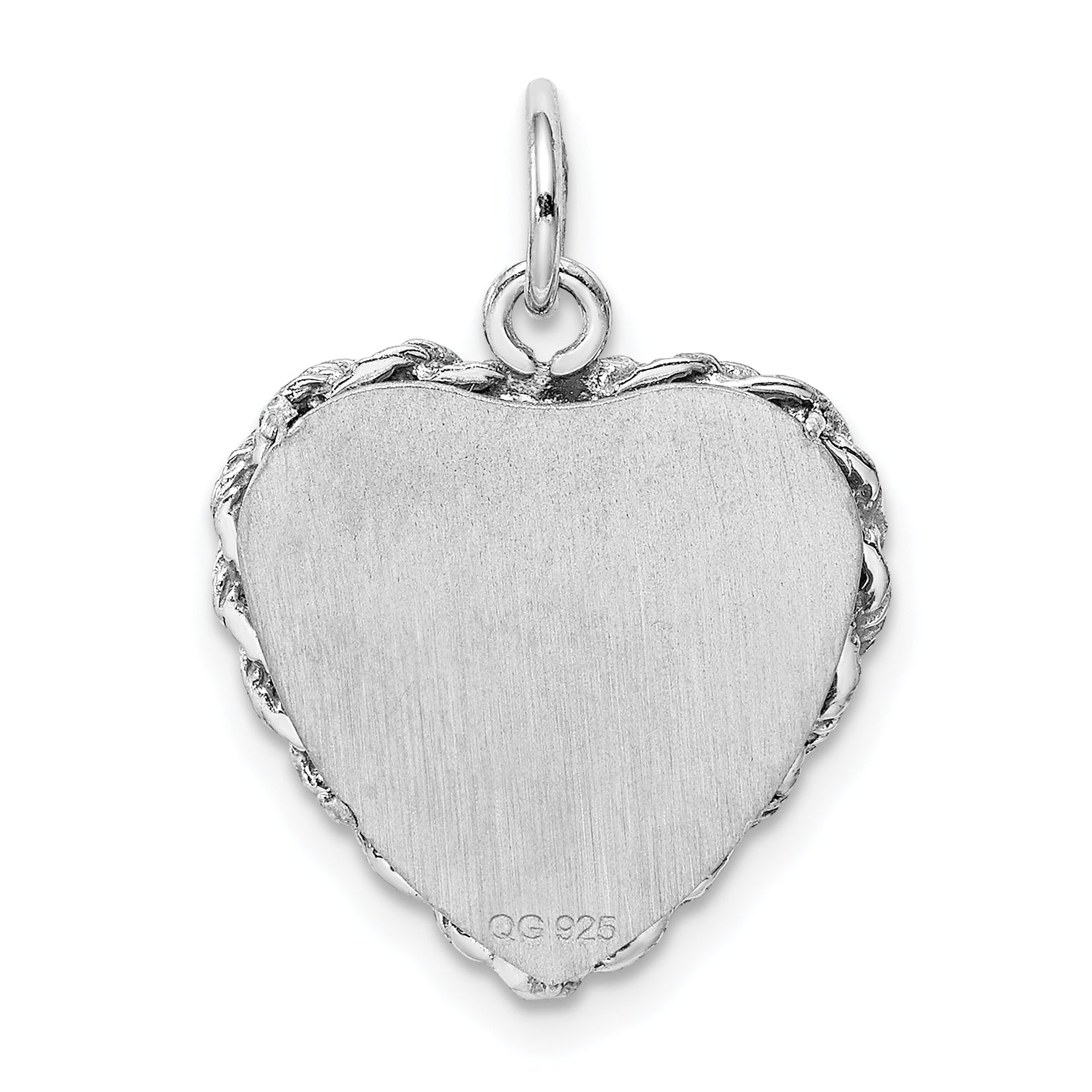 Sterling Silver Rhodium-Plated Holy Communion Disc Charm