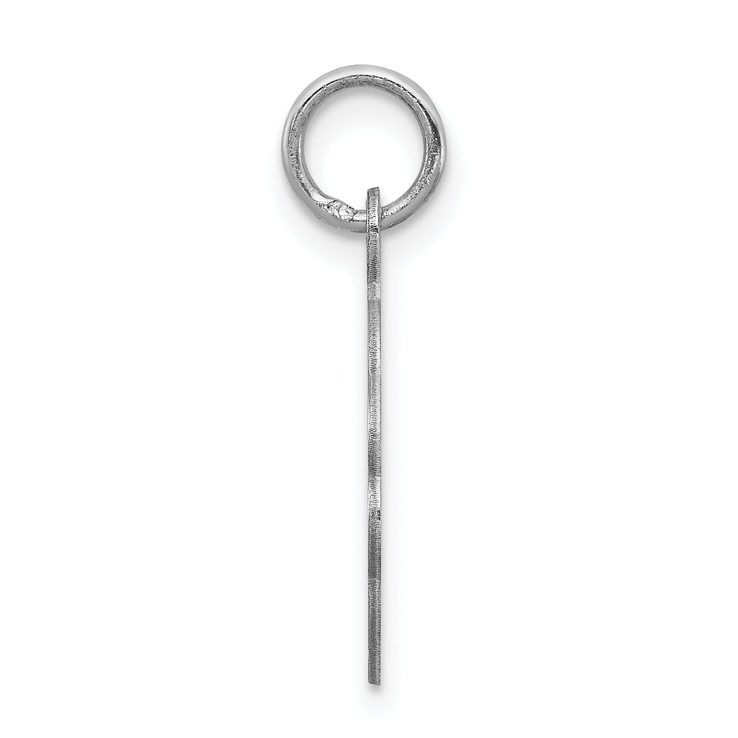 Sterling Silver Rhodium-Plated Jesus Loves Me Disc Charm