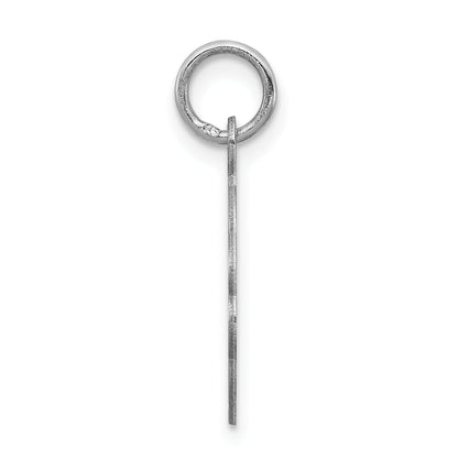 Sterling Silver Rhodium-Plated Jesus Loves Me Disc Charm