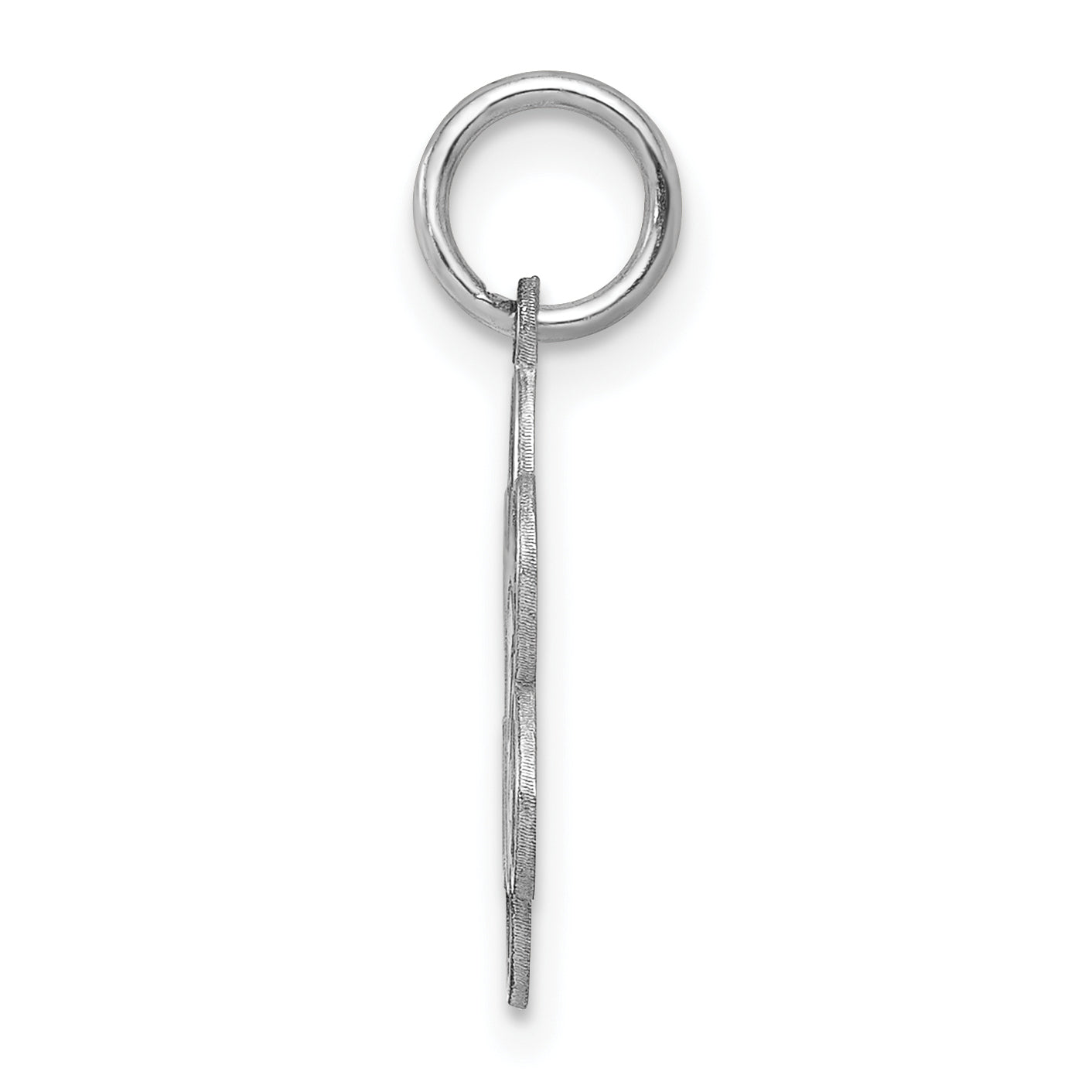 Sterling Silver Rhodium-Plated Graduation Day Disc Charm