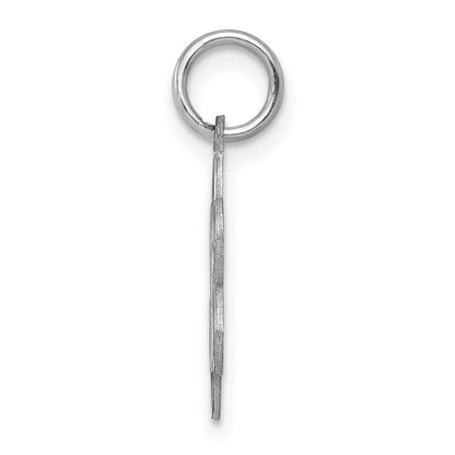 Sterling Silver Rhodium-Plated Graduation Day Disc Charm