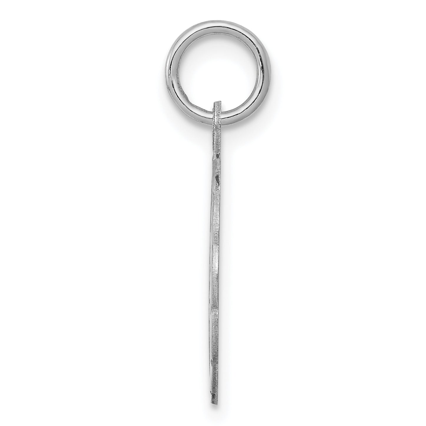 Sterling Silver Rhodium-Plated Graduation Day Disc Charm