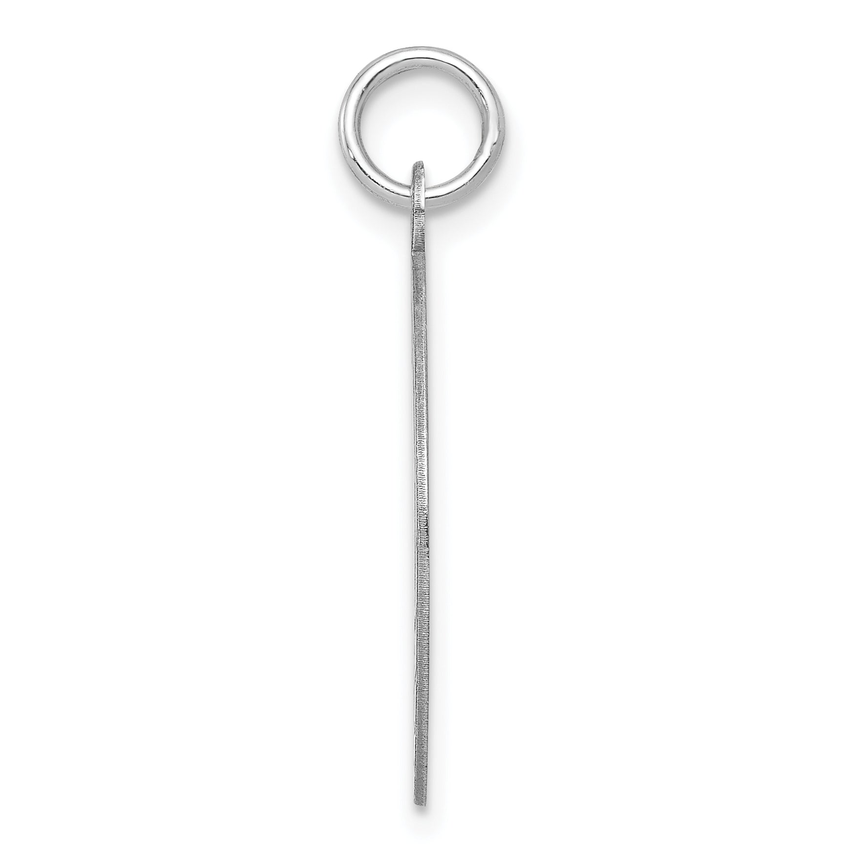 Sterling Silver Rhodium-Plated Happy Graduation Disc Charm