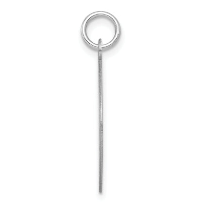 Sterling Silver Rhodium-Plated Happy Graduation Disc Charm