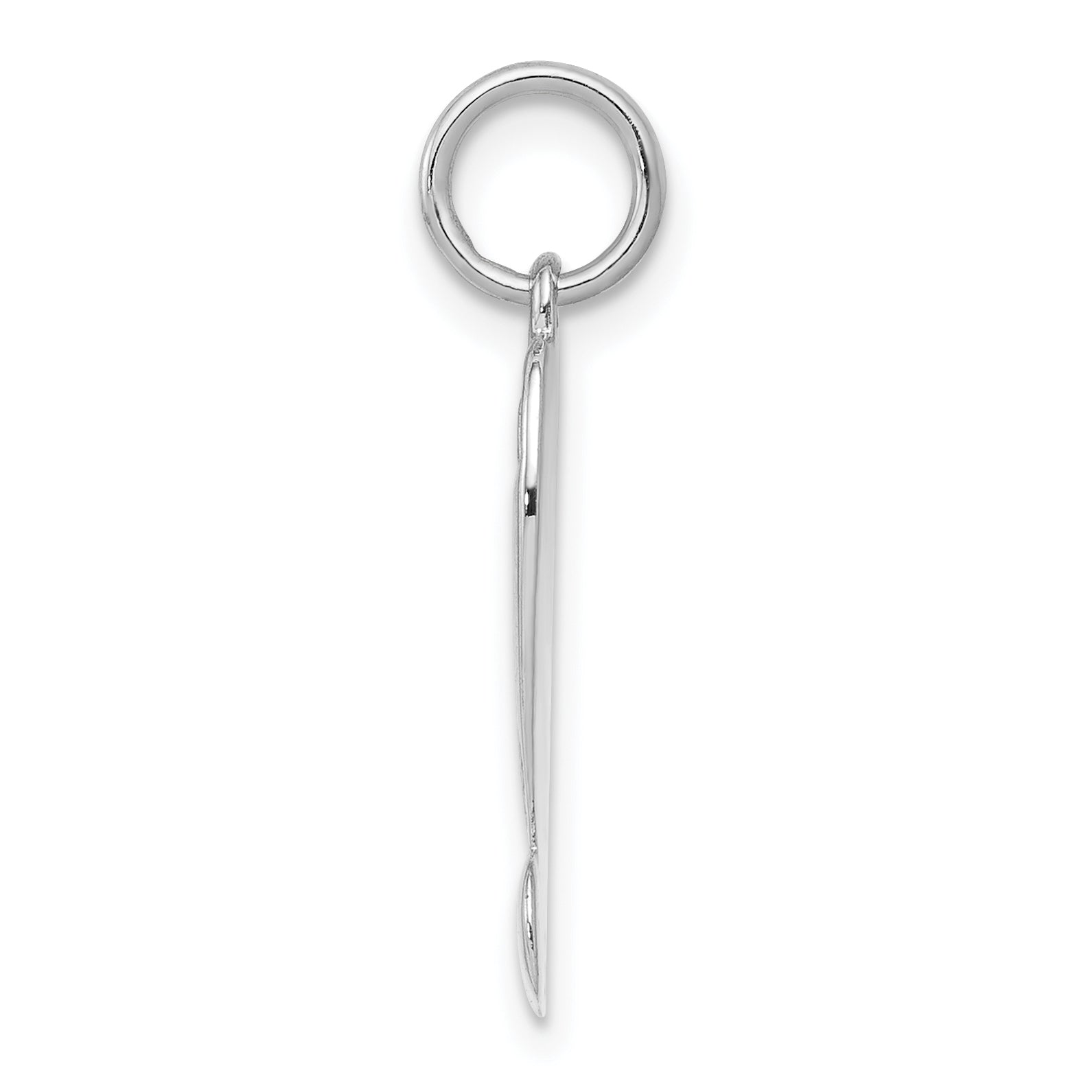 Sterling Silver Rhodium-Plated Diploma Charm