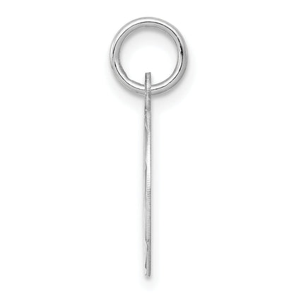 Sterling Silver Rhodium-Plated Sweet Sixteen Disc Charm