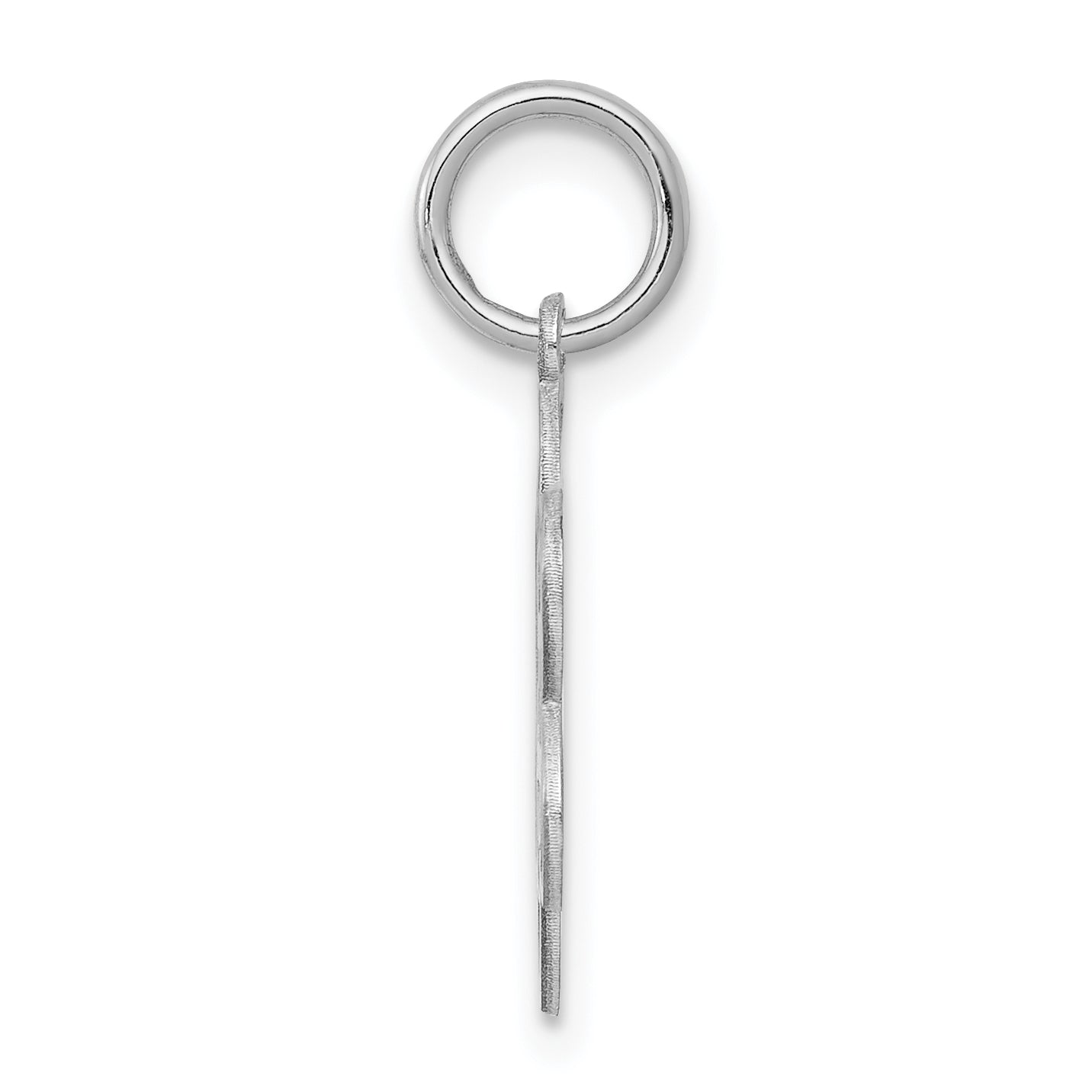 Sterling Silver Rhodium-Plated Happy Birthday Disc Charm