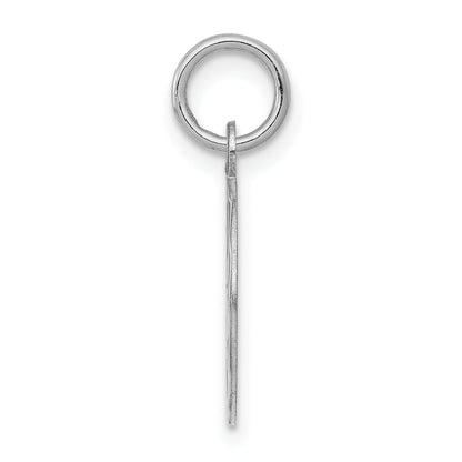 Sterling Silver Rhodium-Plated Happy Birthday Disc Charm