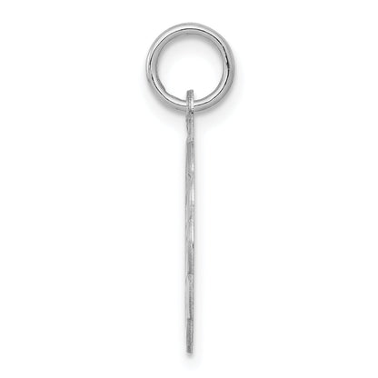 Sterling Silver Rhodium-Plated Happy Birthday Disc Charm