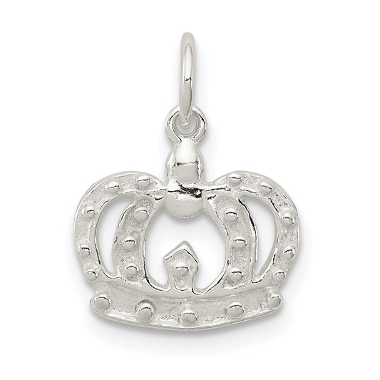 Sterling Silver Crown Charm