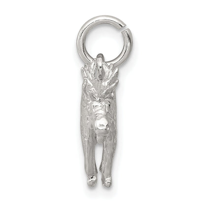 Sterling Silver 3-D Moose Charm