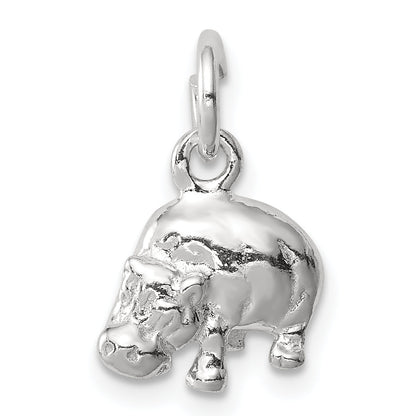 Sterling Silver Hippo Charm