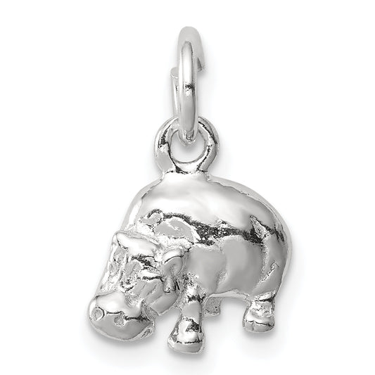 Sterling Silver Hippo Charm
