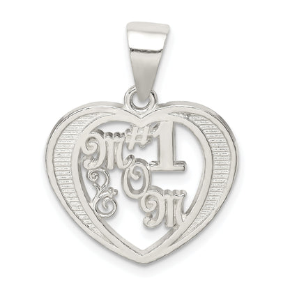 Sterling Silver # 1 Mom Charm
