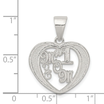 Sterling Silver # 1 Mom Charm