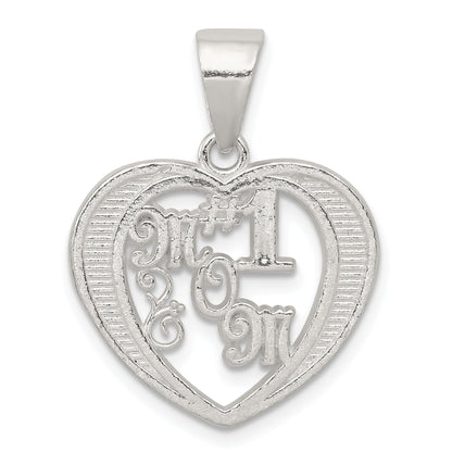 Sterling Silver # 1 Mom Charm