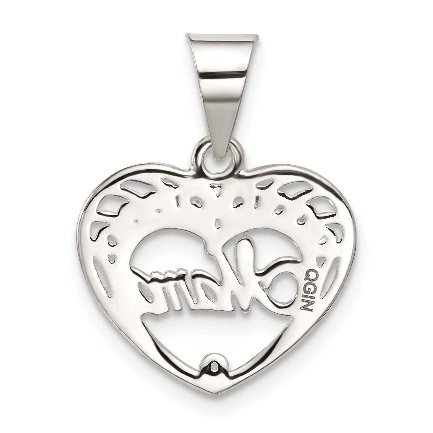 Sterling Silver Mama Heart Charm