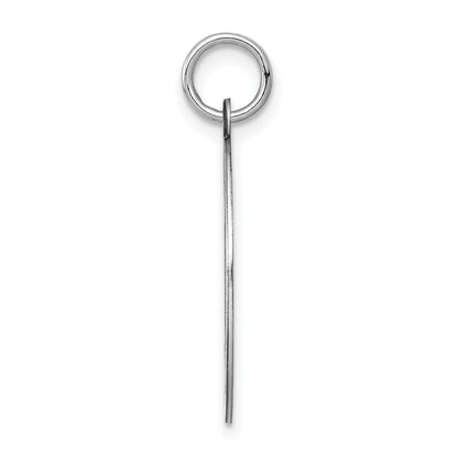 Sterling Silver Rhodium-Plated Airedale Disc Charm