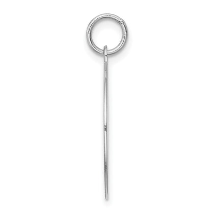 Sterling Silver Rhodium-Plated Beagle Disc Charm