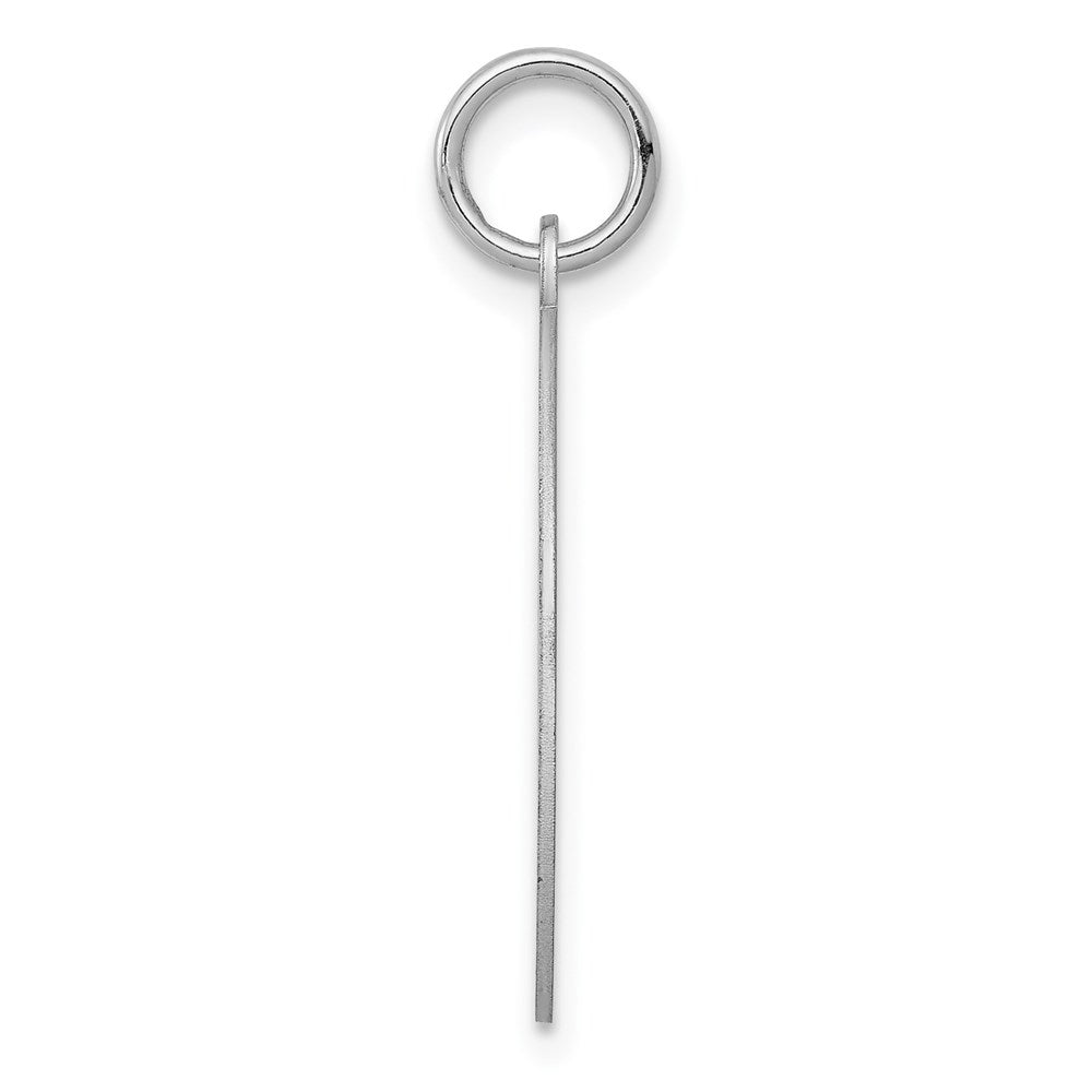 Sterling Silver Rhodium-Plated Boston Terrier Disc Charm