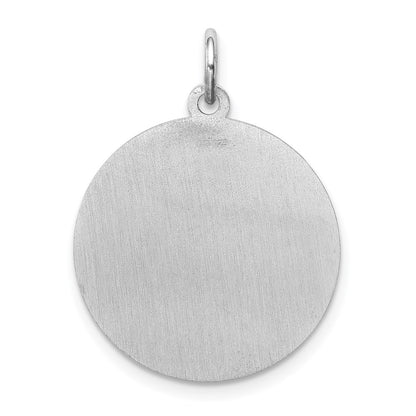 Sterling Silver Rhodium-Plated Boxer Disc Charm