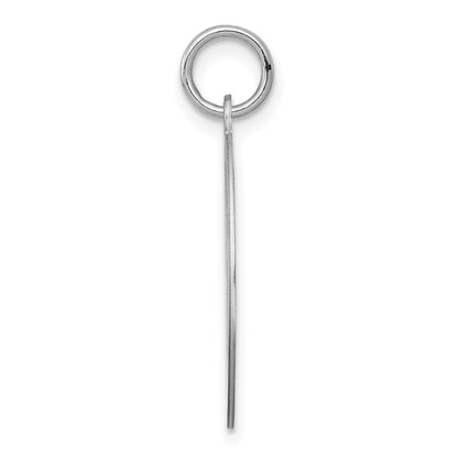 Sterling Silver Rhodium-Plated Chihuahua Disc Charm