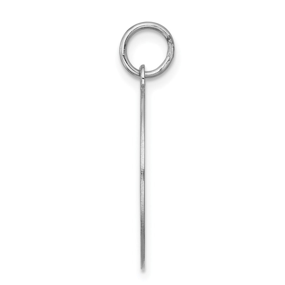 Sterling Silver Rhodium-Plated Cocker Spaniel Disc Charm