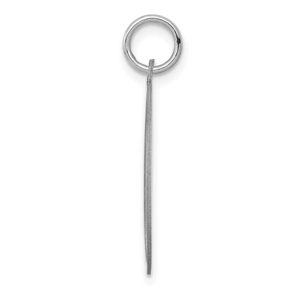 Sterling Silver Rhodium-Plated Collie Disc Charm