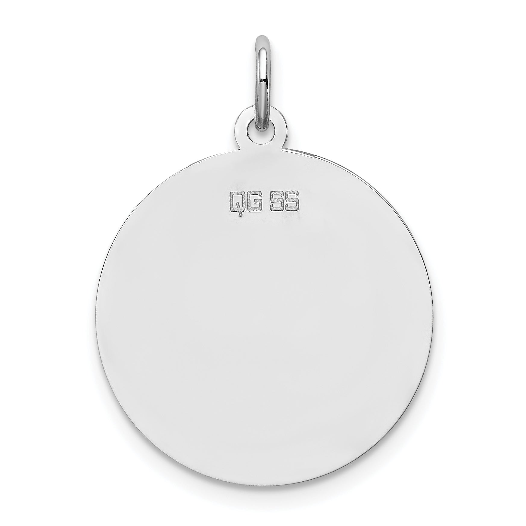 Sterling Silver Rhodium-Plated Irish Setter Disc Charm