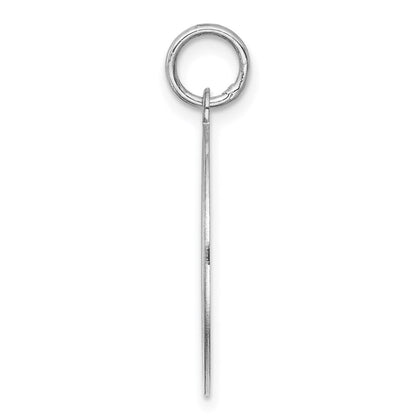 Sterling Silver Rhodium-Plated Schnauzer Disc Charm