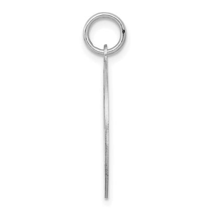 Sterling Silver Rhodium-Plated Scottish Terrier Disc Charm