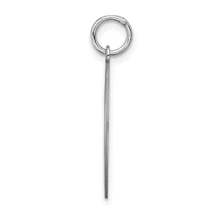 Sterling Silver Rhodium-Plated Shetland Sheepdog Disc Charm