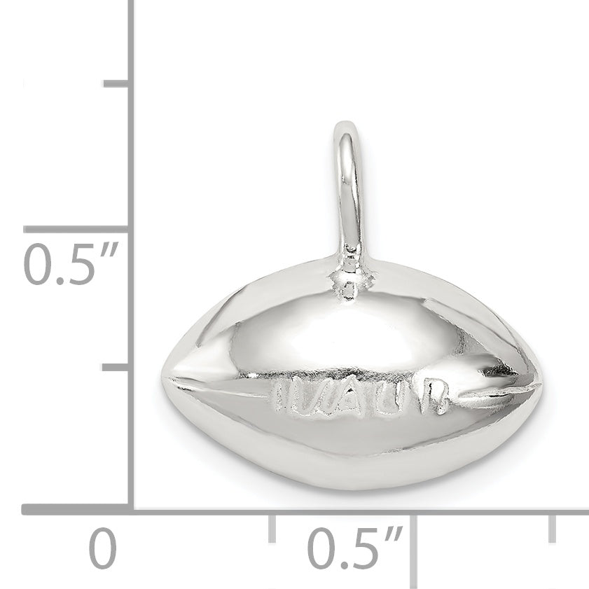Sterling Silver Football Charm