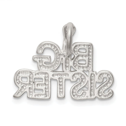 Sterling Silver Big Sister Charm